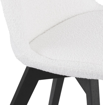 Alurelle | Luxe badstof stoel met zwarte poten-OfficeKing