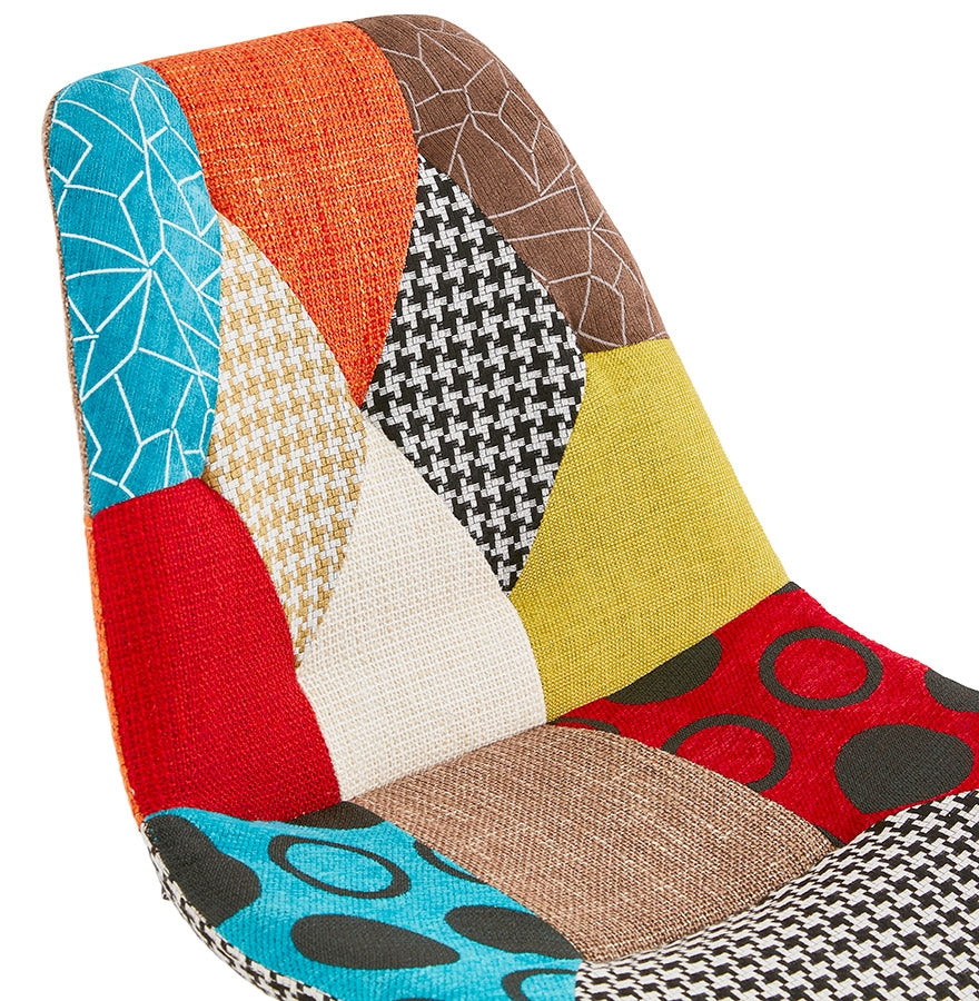 Lunara | Luxe designstoel met patchworkstof-OfficeKing