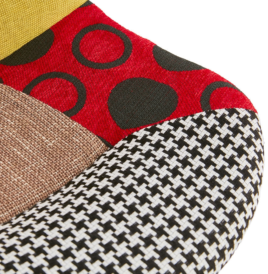 Lunara | Luxe designstoel met patchworkstof-OfficeKing