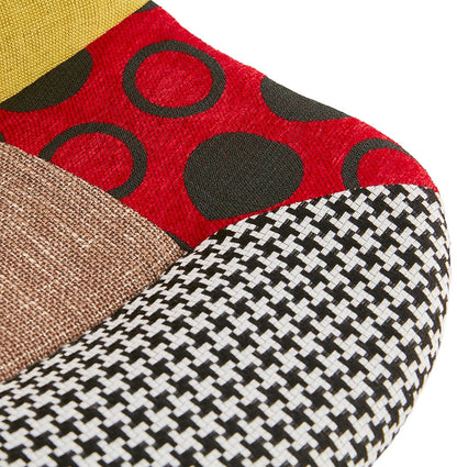 Lunara | Luxe designstoel met patchworkstof-OfficeKing