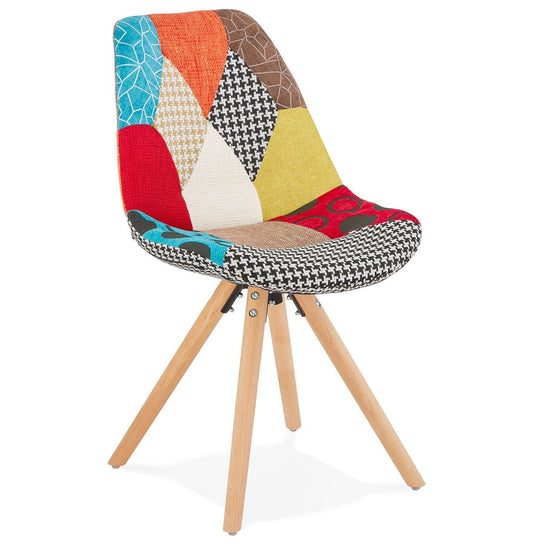 Lunara | Luxe designstoel met patchworkstof-OfficeKing