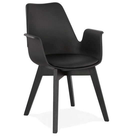 Aurelia | Luxe fauteuil met armleuningen – elegant zwart design-OfficeKing