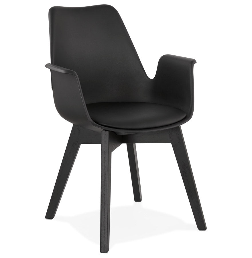 Aurelia | Luxe fauteuil met armleuningen – elegant zwart design