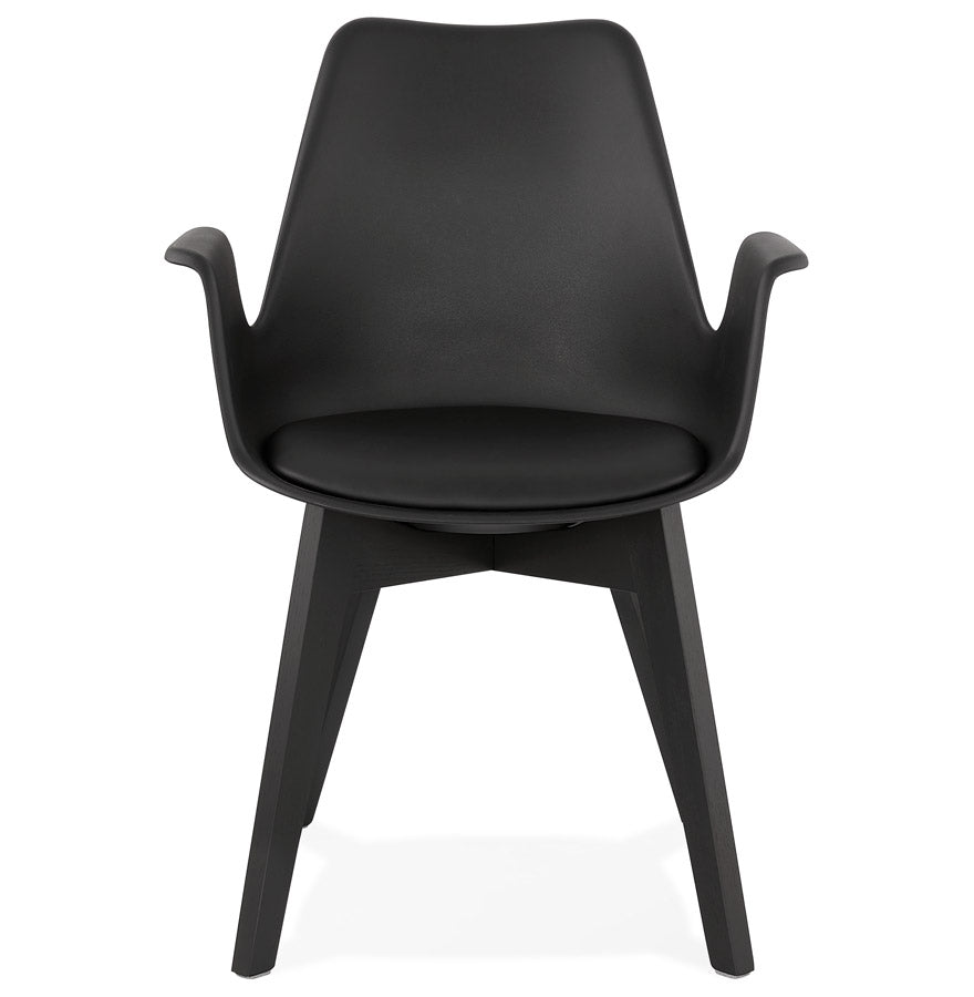 Aurelia | Luxe fauteuil met armleuningen – elegant zwart design-OfficeKing