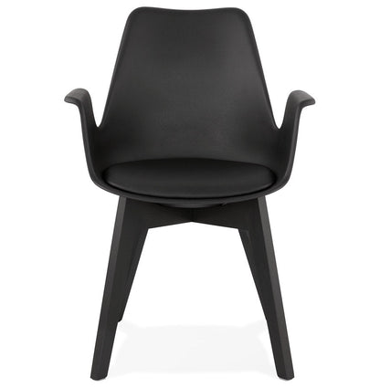 Aurelia | Luxe fauteuil met armleuningen – elegant zwart design-OfficeKing