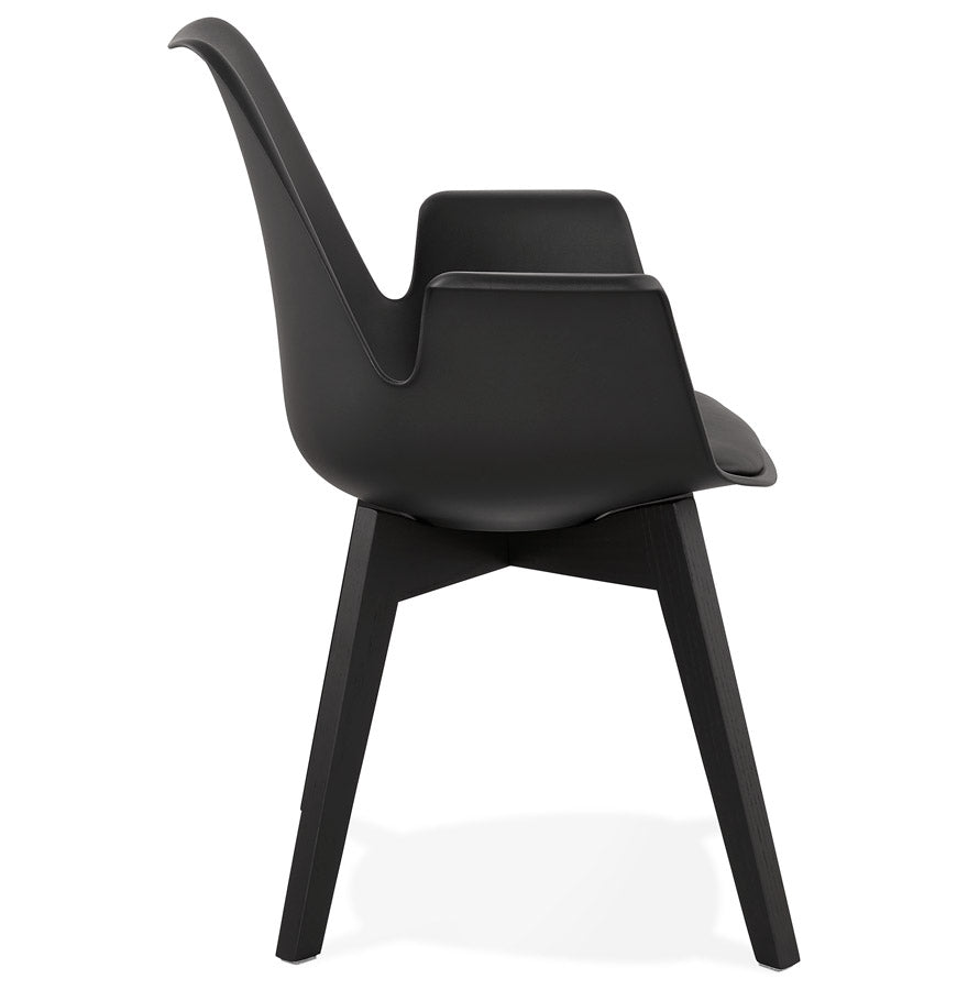 Aurelia | Luxe fauteuil met armleuningen – elegant zwart design-OfficeKing