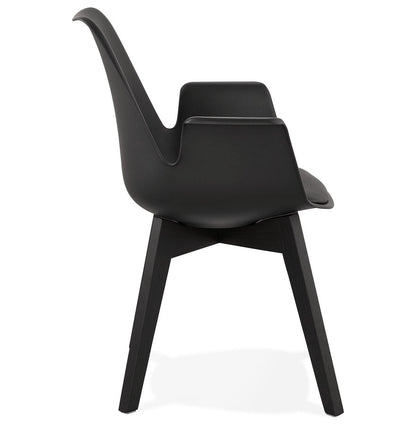 Aurelia | Luxe fauteuil met armleuningen – elegant zwart design-OfficeKing