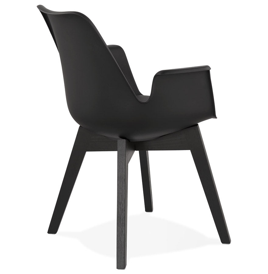 Aurelia | Luxe fauteuil met armleuningen – elegant zwart design-OfficeKing