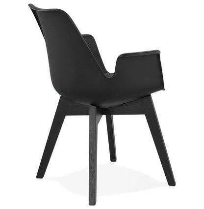 Aurelia | Luxe fauteuil met armleuningen – elegant zwart design-OfficeKing