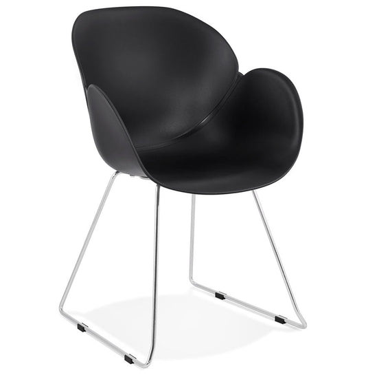 Nexara | Luxe designstoel in zwart kunststof – stijlvol en comfortabel-OfficeKing