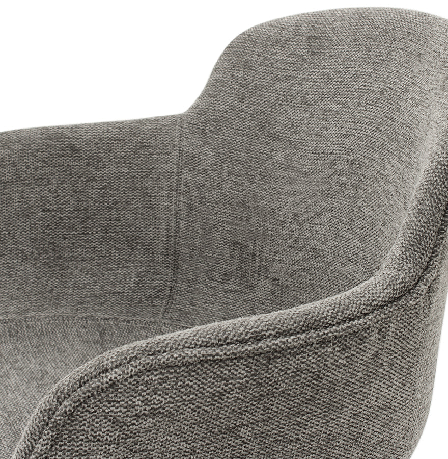 Nerovia | Donkergrijze fauteuil met luxe armleuningen – elegant en comfortabel