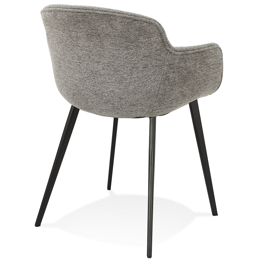 Nerovia | Donkergrijze fauteuil met luxe armleuningen – elegant en comfortabel