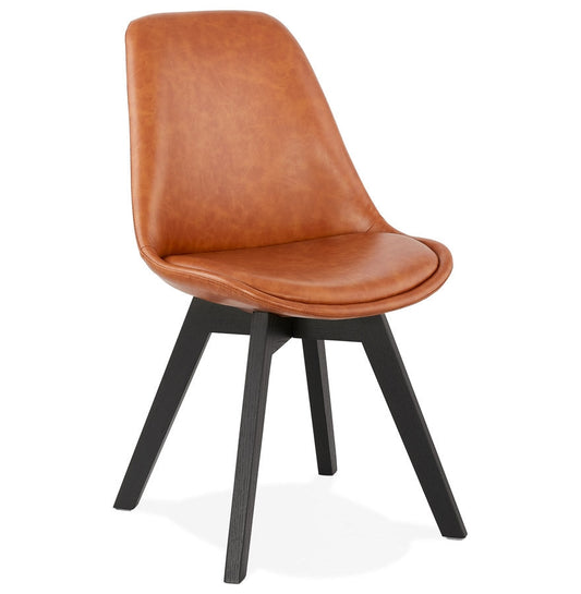 Natura | Luxe designstoel met zwart houten poten-OfficeKing