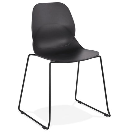 Nerovia | Luxe zwarte design stoel – stevig en stijlvol-OfficeKing