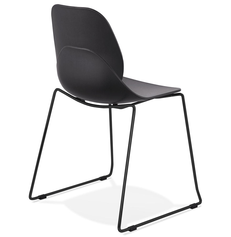Nerovia | Luxe zwarte design stoel – stevig en stijlvol-OfficeKing
