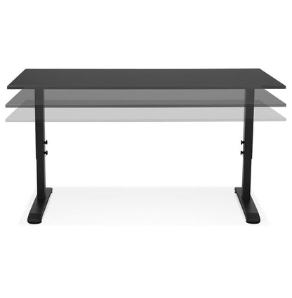 Veridien | Verstelbaar zwart bureau – elegant en functioneel-OfficeKing