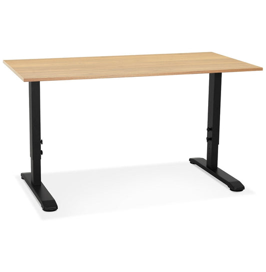 Alureo | Hoogte Verstelbaar Bureau – Elegant Design – Duurzaam Hout & Metaal-OfficeKing
