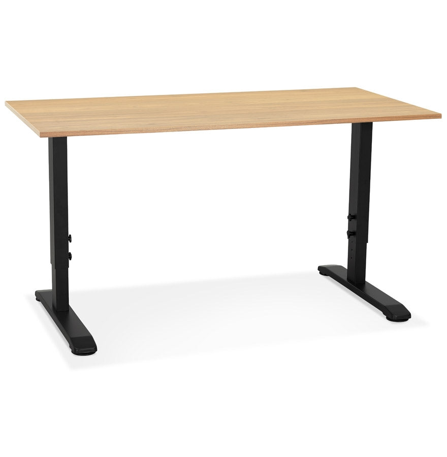 Alureo | Hoogte Verstelbaar Bureau – Elegant Design – Duurzaam Hout & Metaal