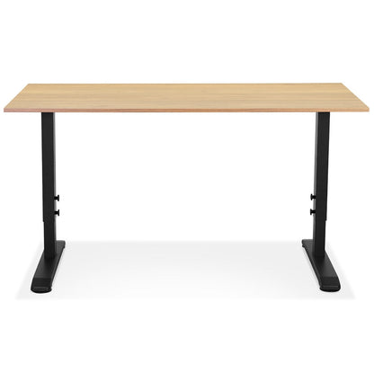 Alureo | Hoogte Verstelbaar Bureau – Elegant Design – Duurzaam Hout & Metaal-OfficeKing