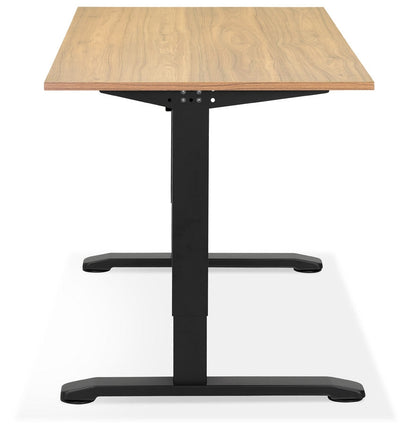 Alureo | Hoogte Verstelbaar Bureau – Elegant Design – Duurzaam Hout & Metaal-OfficeKing