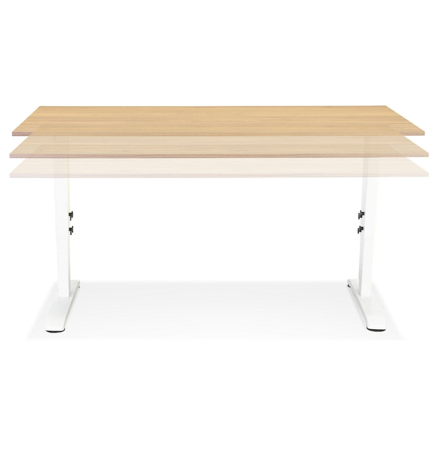 Altrua | Verstelbaar bureau van hout en metaal – stijlvol en functioneel-OfficeKing