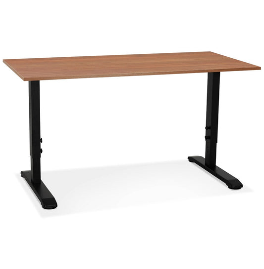 Nobelle | Verstelbaar bureau in notenhout – stijlvol en functioneel-OfficeKing
