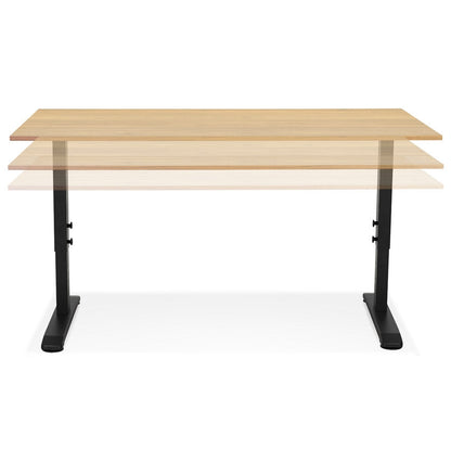 Arborelle | Verstelbaar bureau van hout en metaal – elegant en functioneel-OfficeKing
