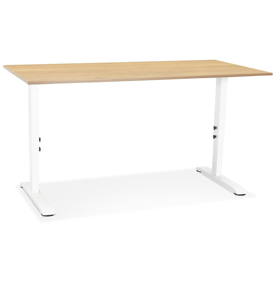 Altrua | Verstelbaar bureau van hout en metaal – stijlvol en duurzaam-OfficeKing