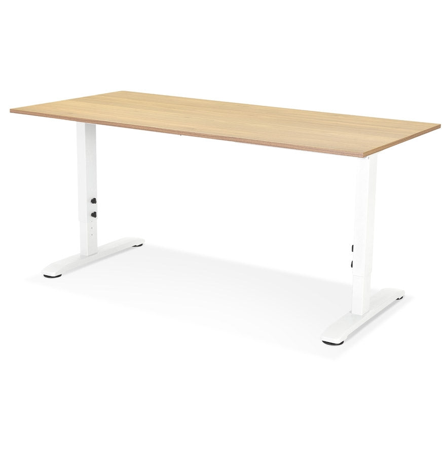 Altrua | Verstelbaar bureau van hout en metaal – stijlvol en duurzaam-OfficeKing