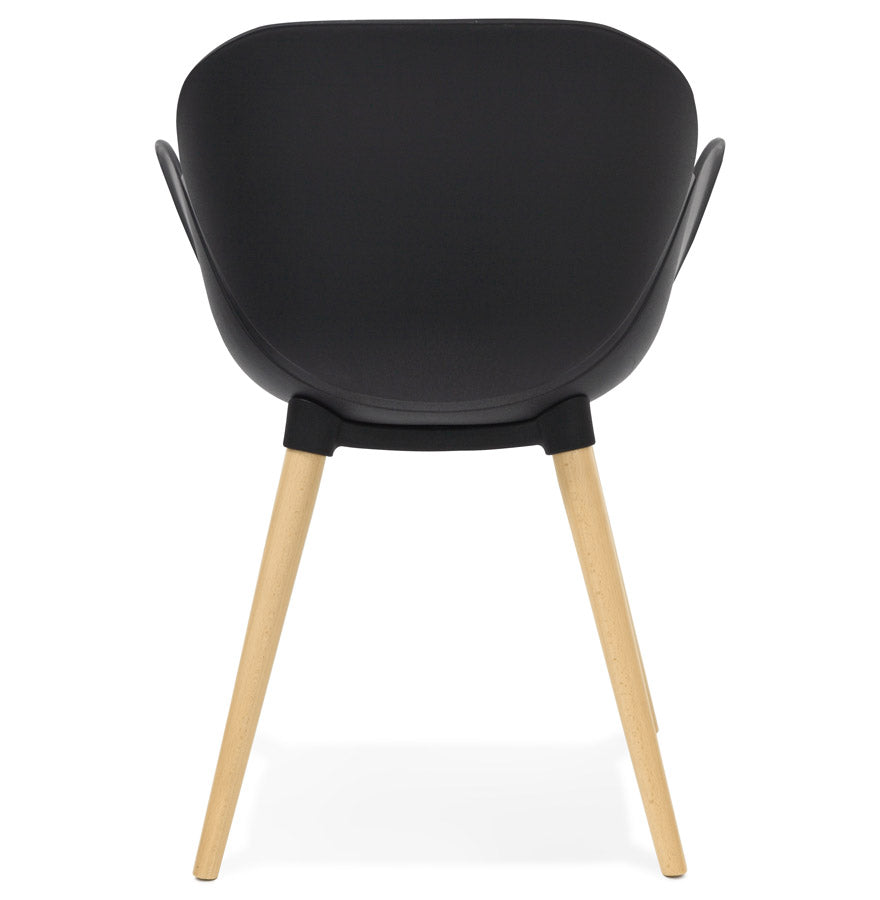 Nordara | Scandinavische stoel met luxe uitstraling en houten poten