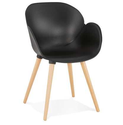 Nordique | Elegante stoel met Scandinavisch design – comfortabele houten poten