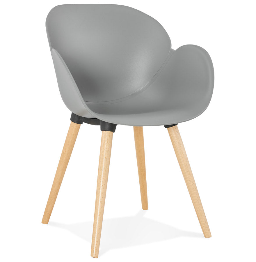 Nordara | Elegante stoel met houten poten - Scandinavisch design