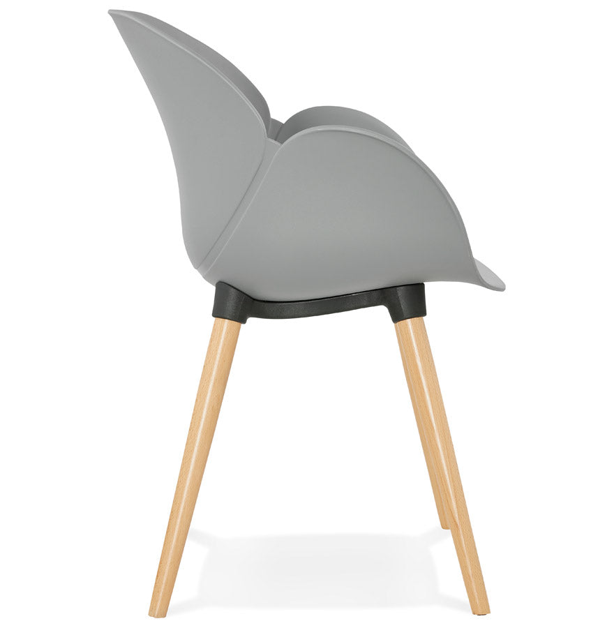Nordara | Elegante stoel met houten poten - Scandinavisch design