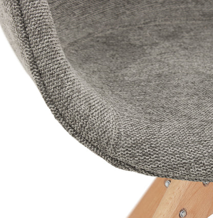 Nobelle | Luxe armstoel in donkergrijs – natuurlijk hout-OfficeKing