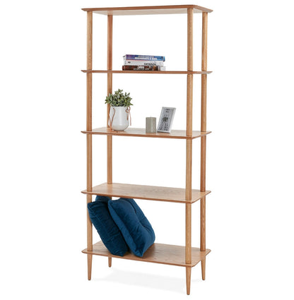 Lunara | Elegante houten wandrek – natuurlijke afwerking-OfficeKing