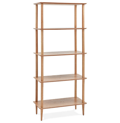 Lunara | Elegante houten wandrek – natuurlijke afwerking-OfficeKing