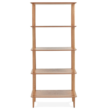 Lunara | Elegante houten wandrek – natuurlijke afwerking-OfficeKing
