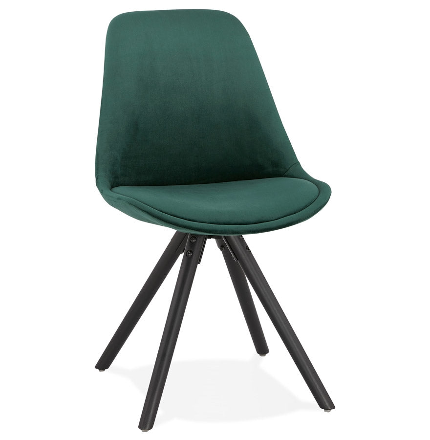 Veloria | Vintage fauteuil in luxe groen fluweel – elegant en stijlvol