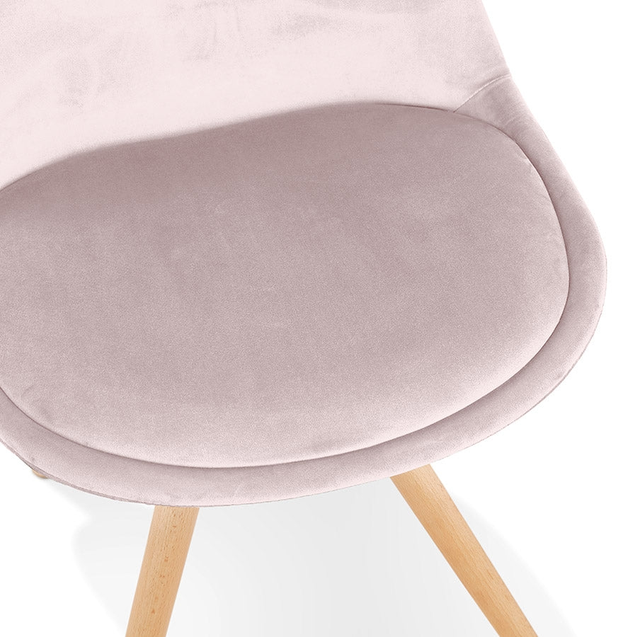 Veloria | Vintage fauteuil in luxe roze fluweel - elegant en tijdloos