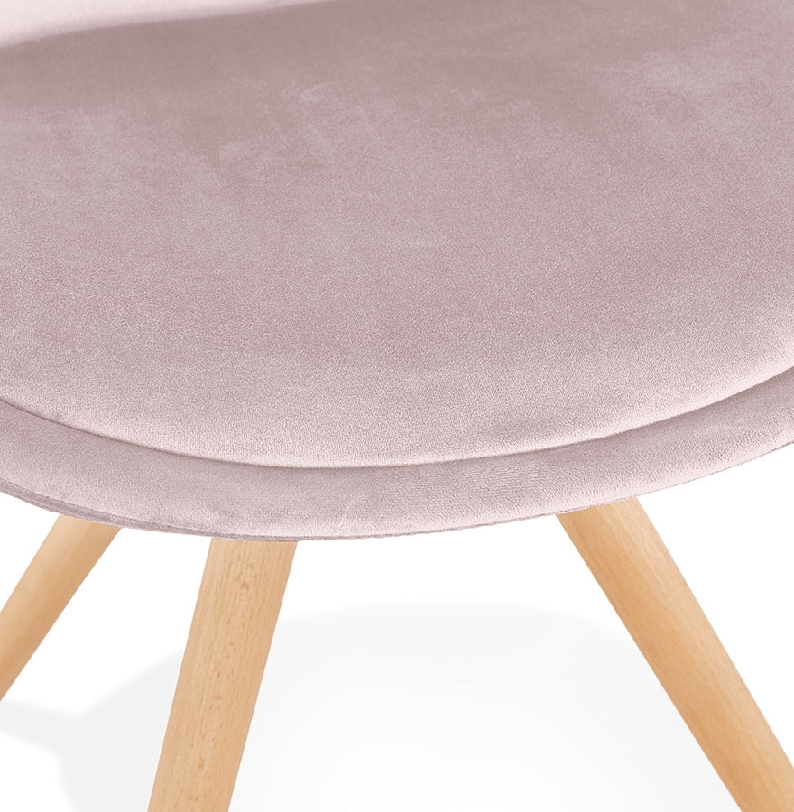 Veloria | Vintage fauteuil in luxe roze fluweel - elegant en tijdloos