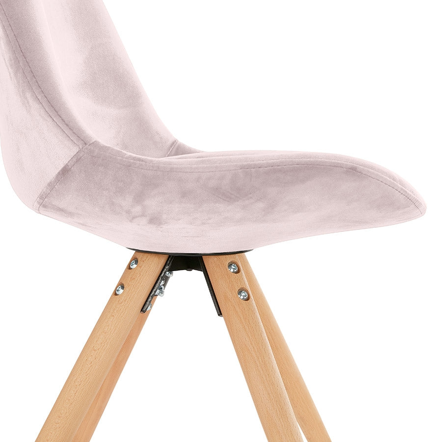 Veloria | Vintage fauteuil in luxe roze fluweel - elegant en tijdloos