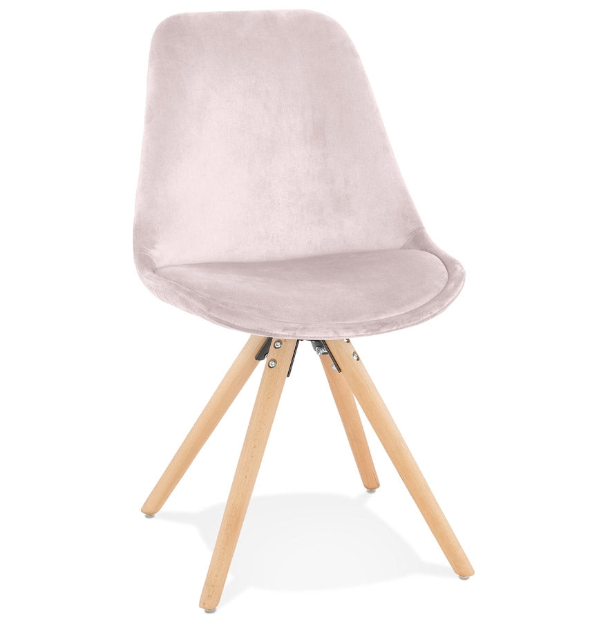 Veloria | Vintage fauteuil in luxe roze fluweel - elegant en tijdloos