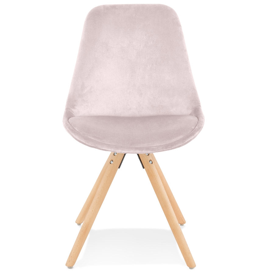Veloria | Vintage fauteuil in luxe roze fluweel - elegant en tijdloos