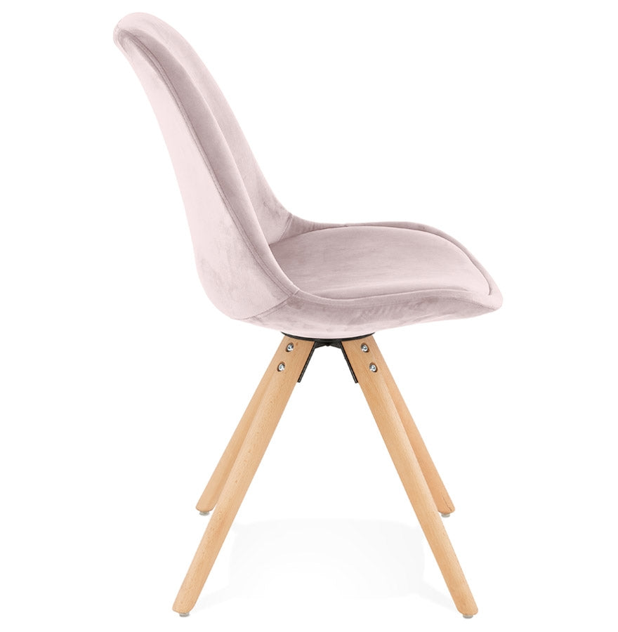 Veloria | Vintage fauteuil in luxe roze fluweel - elegant en tijdloos