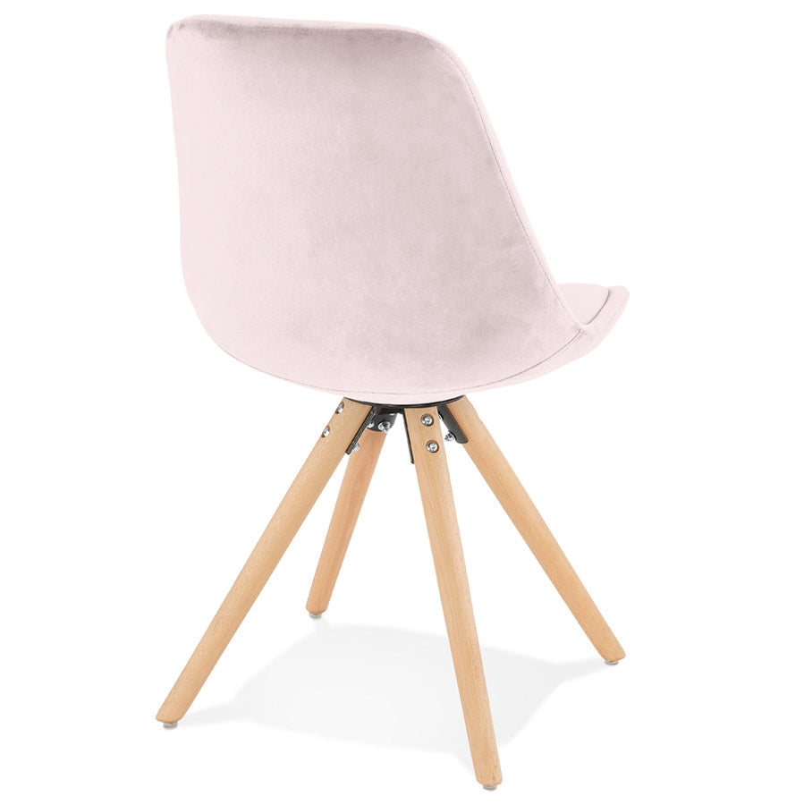 Veloria | Vintage fauteuil in luxe roze fluweel - elegant en tijdloos