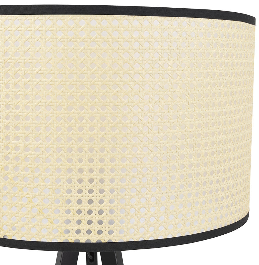 Ritano | Driepoot Vloerlamp met Rotan – Elegant en Modern Design