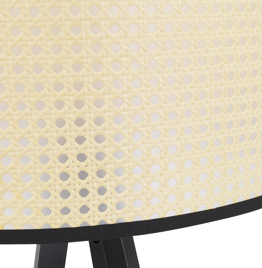 Ritano | Driepoot Vloerlamp met Rotan – Elegant en Modern Design