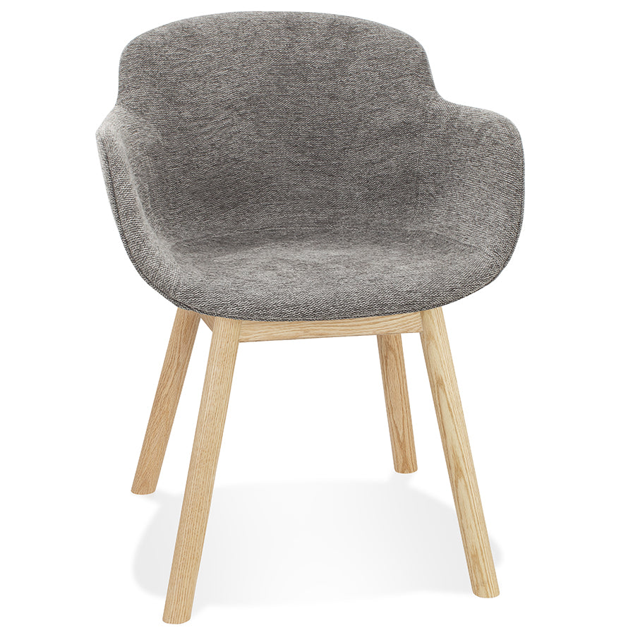 Veranova | Luxe fauteuil met armleuningen – natuurlijk houten poten
