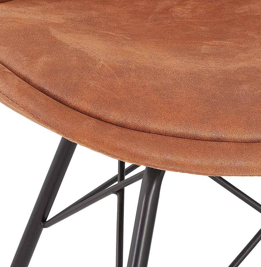 Bravura | Luxe microvezel fauteuil met zwarte metalen poten