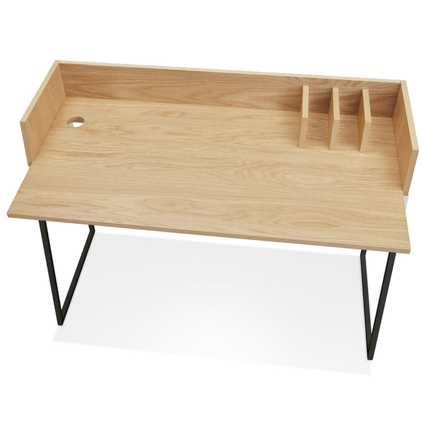 Auréole | Rechteckiger Design Tisch – edles Holz & Metall-OfficeKing
